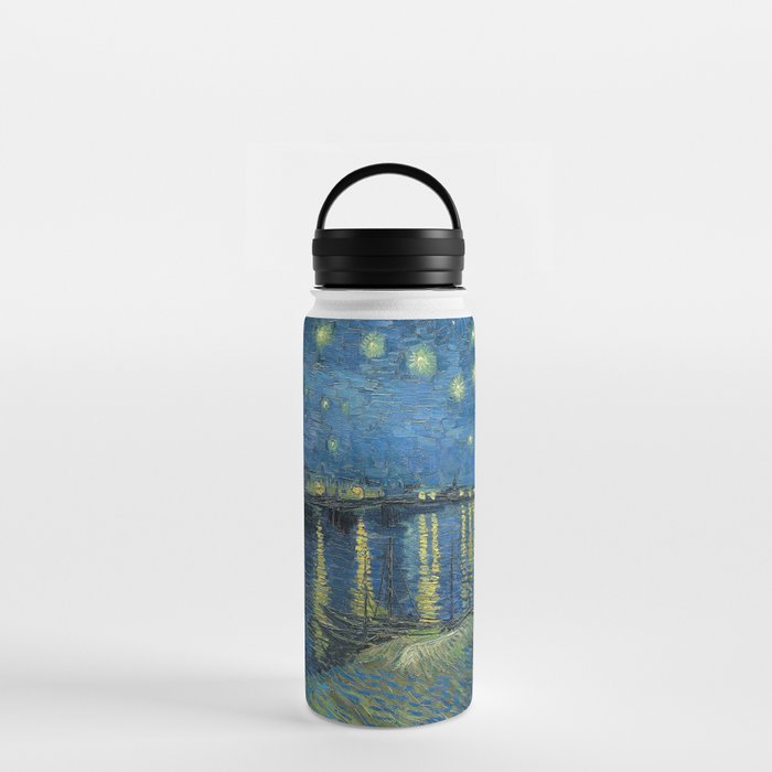 Starry night over the Rhône Water Bottle