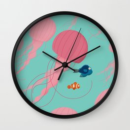 Just Keep Swimming Wall Clock | Children, Animal, Movies & TV, Nature 