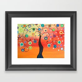 Fiesta Tree Framed Art Print