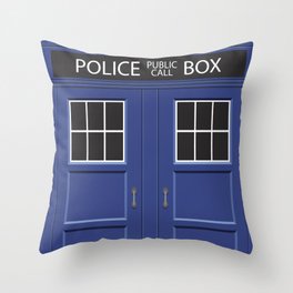 Tardis - Doctor Who Throw Pillow
