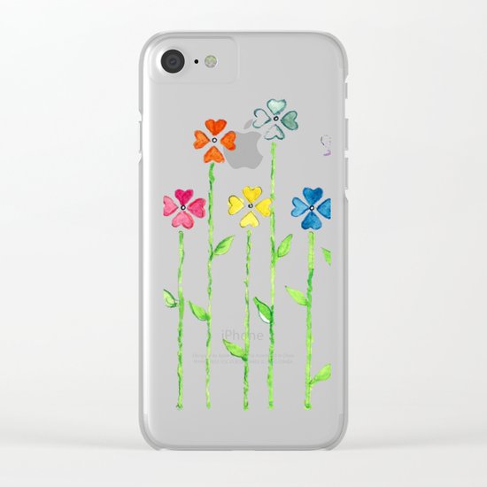 Inch by Inch, Row by Row Clear iPhone Case