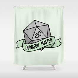 Dungeon Master D20 Shower Curtain