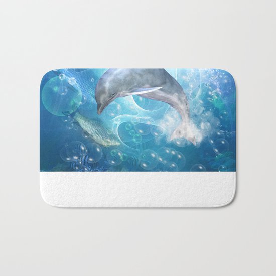 Cute dolphin Bath Mat