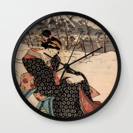 Beatiful Geisha Wall Clock