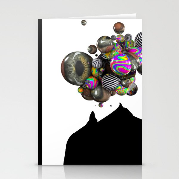 Mr Abstract #11 Stationery Cards