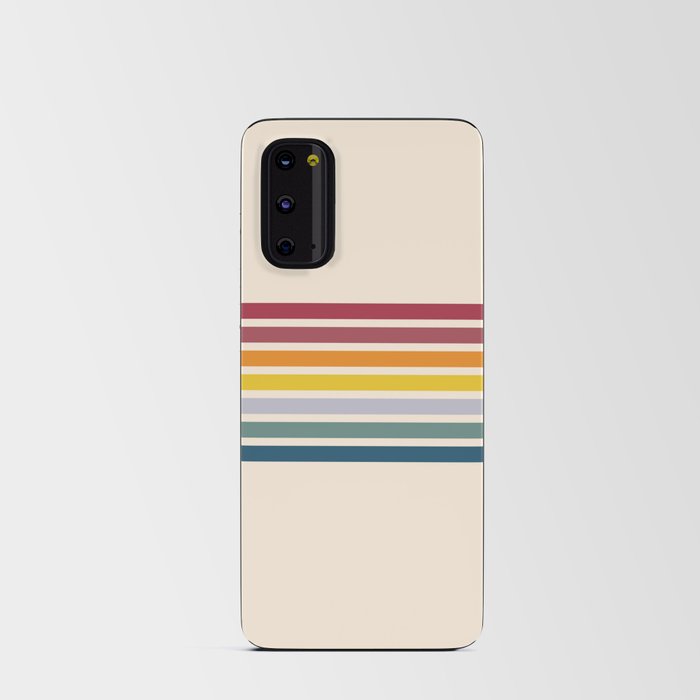 Enera - Classic 70s Vintage Style Retro Stripes Android Card Case
