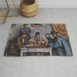 Paul Cezanne - The Card Players #1 Rug | Card Players, Paul Cezanne, Painting, Cezanne 
