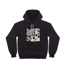 Artistic Miami Map - Black and White Hoody