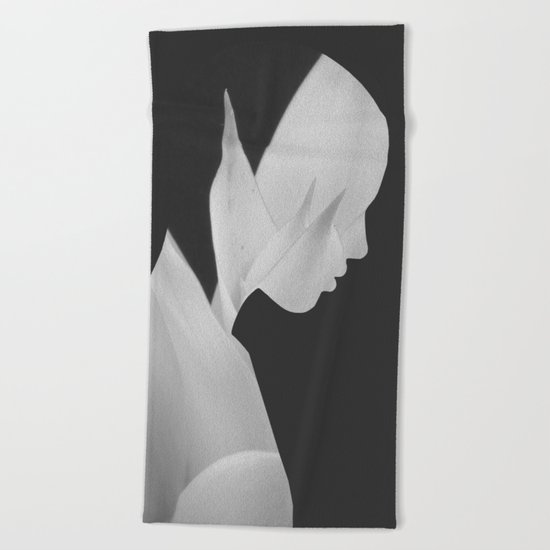 abstract portrait Beach Towel