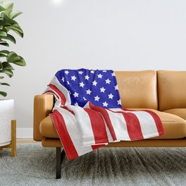 Original American flag Throw Blanket