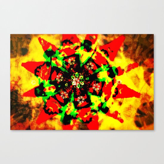 Tribal colors Canvas Print