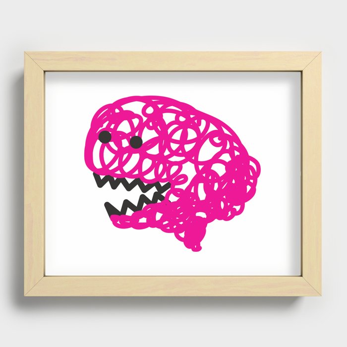 brain Recessed Framed Print