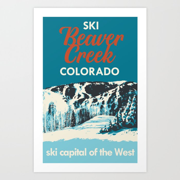Beaver Creek Vintage Ski Poster Art Print