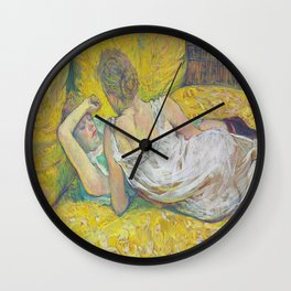 Henri de Toulouse-Lautrec - Abandonment (The pair) - L`abandon (Les deux amies) - 1895 Wall Clock