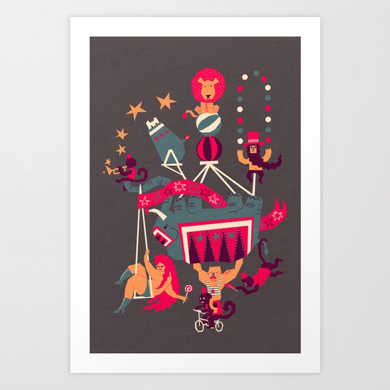 Circus is coming Art Print