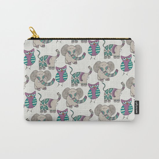 Whimsical Animals Carry-All Pouch