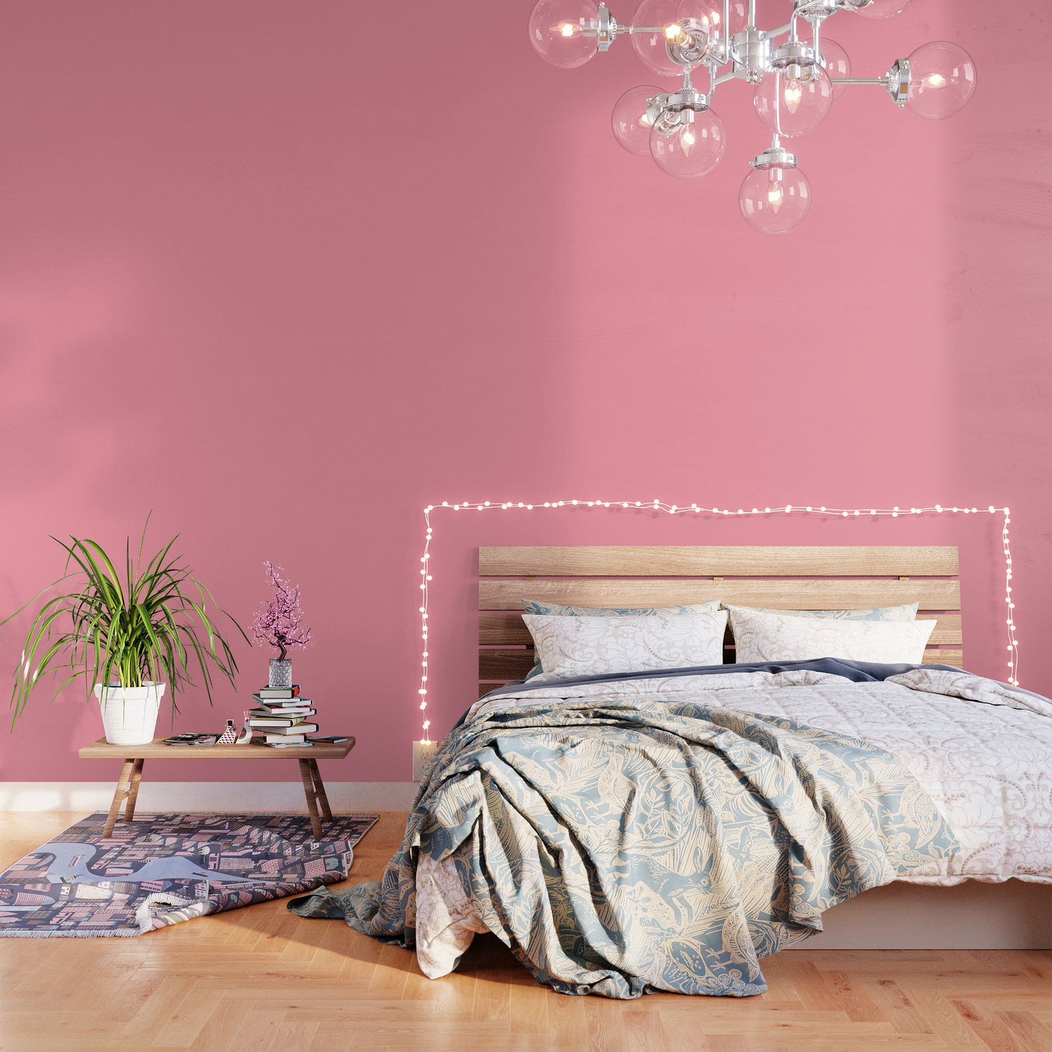 From The Crayon Box Salmon Pink - Pastel Pink Solid Color / Accent Shade /  Hue / All One Colour Wallpaper by Simply_Solid_Colors | Society6