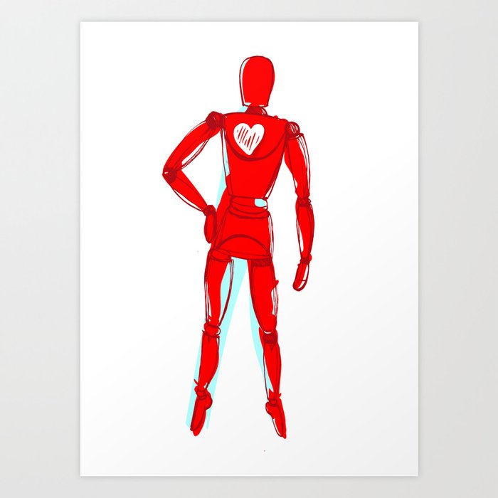 Space lay figure again classic Art Print