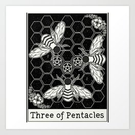 Three of Pentacles Art Print