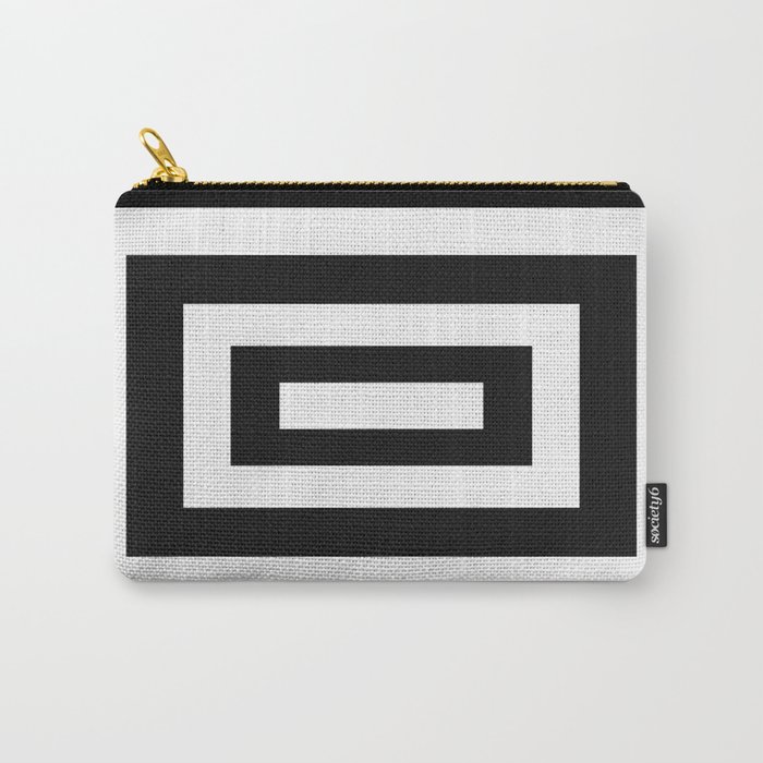 Black and White Carry-All Pouch