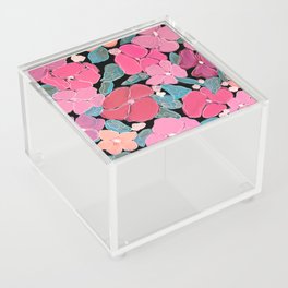 Blush Blossom Field Acrylic Box