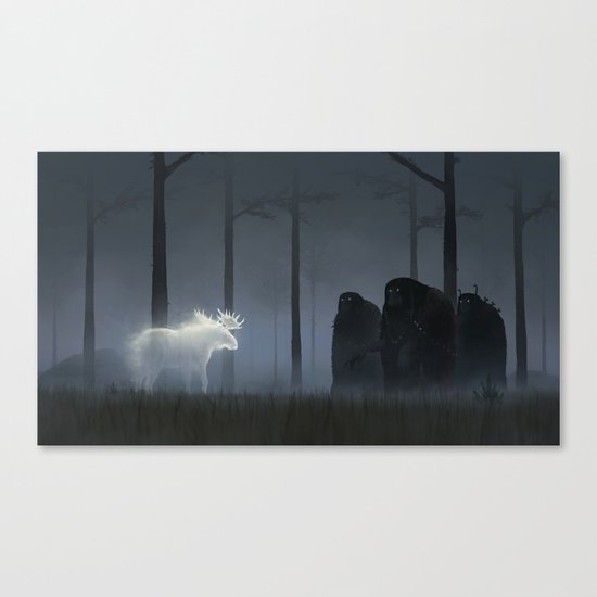 Wandering In The Night Canvas Print