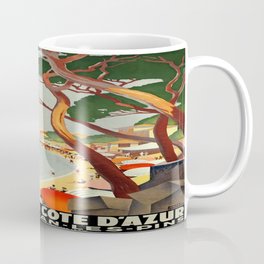 Vintage poster - Cote D'Azur, France Coffee Mug