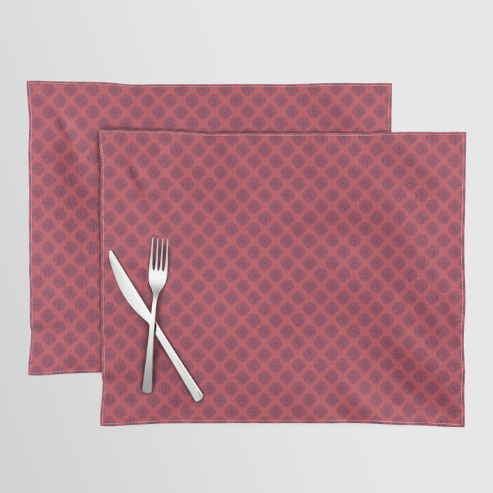 Fuzzy Dots Red Placemat