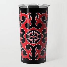 Caucasian Red Ornament Travel Mug