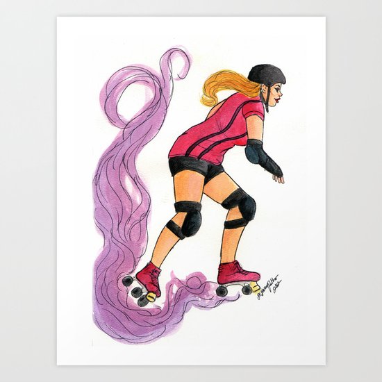 Roller Gurl Art Print