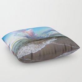 Carry Me South to the Sea - Scenic Sky Over Gulf Coast at Orange Beach Alabama Floor Pillow