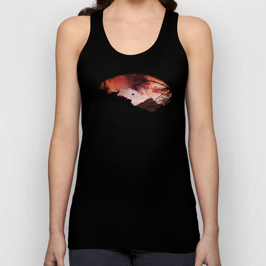 Dramatic cloudy scenery Unisex Tank Top