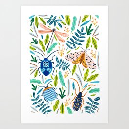 Bugs Pattern Art Print
