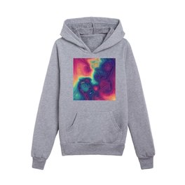 Rainbow Strata Texture 02 Kids Pullover Hoodies