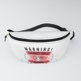 Warning! I Always Win At Musical Chairs Wheel Chair  Fanny Pack