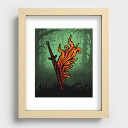 Bonfire Lit (Day Variant) Recessed Framed Print