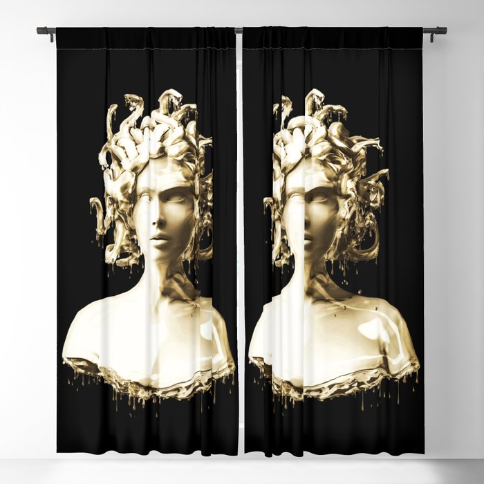 Gold Medusa Blackout Curtain