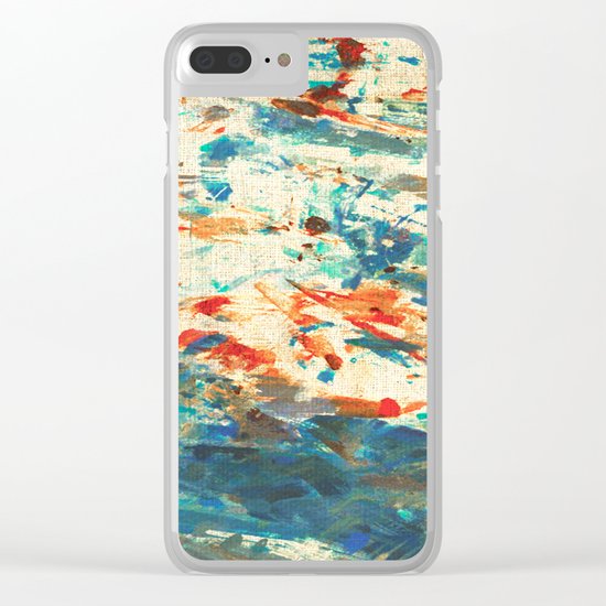 Running in the Rain Clear iPhone Case