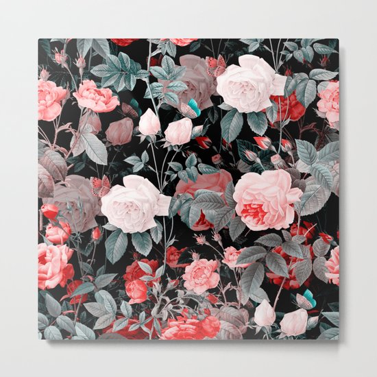 Botanic Floral Metal Print