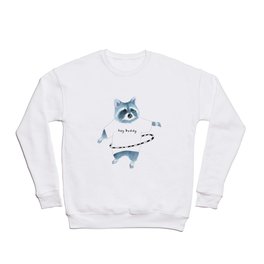 Hula Hoop Raccoon Crewneck Sweatshirt