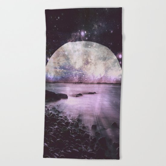 Mystic Lake Lavender Beach Towel
