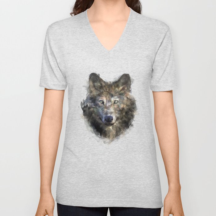 Wolf // Secure V Neck T Shirt
