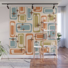 Mid Century Modern Abstract Composition 824 Wall Mural
