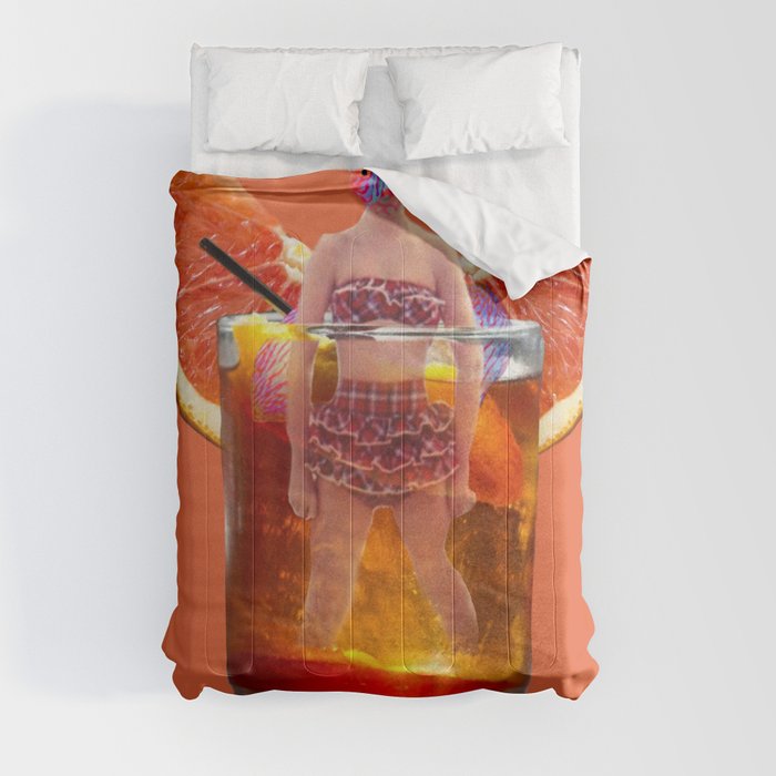 Red Fish Lady Comforter