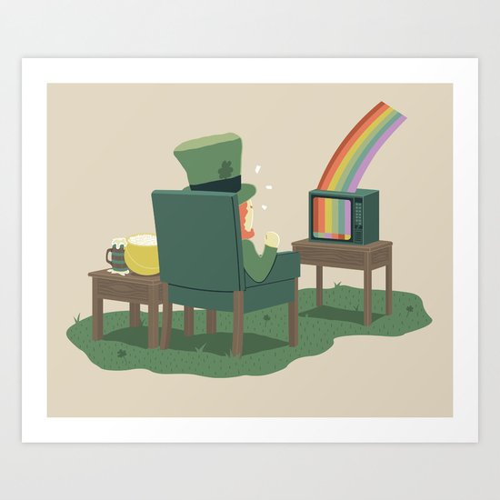 End Of Rainbow - No Signal Art Print