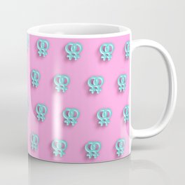 Female Homosexuality Symbol, lesbian glyph, pink Coffee Mug