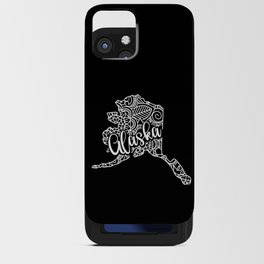 Alaska State Mandala USA America Pretty Floral iPhone Card Case