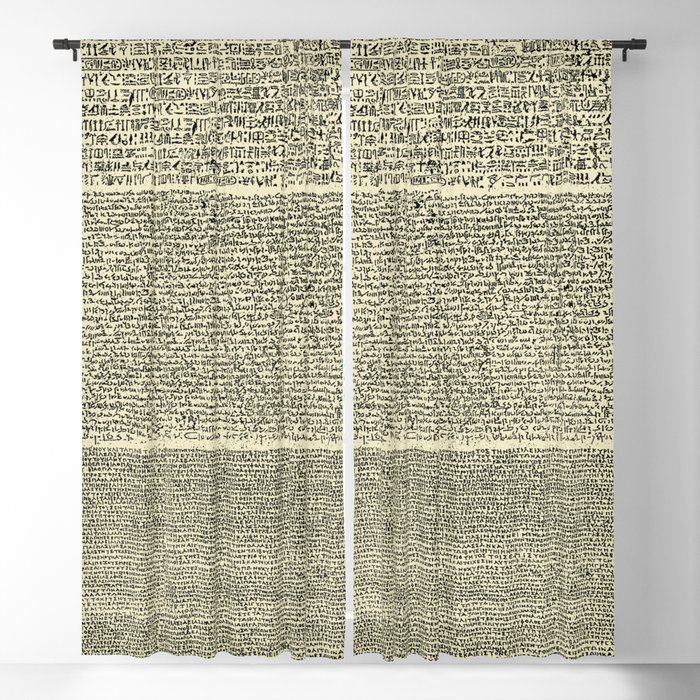 The Rosetta Stone // Parchment Blackout Curtain