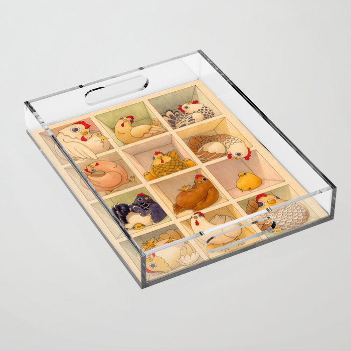 Chicken Coop Acrylic Tray