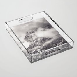 Alps Black and White Acrylic Tray